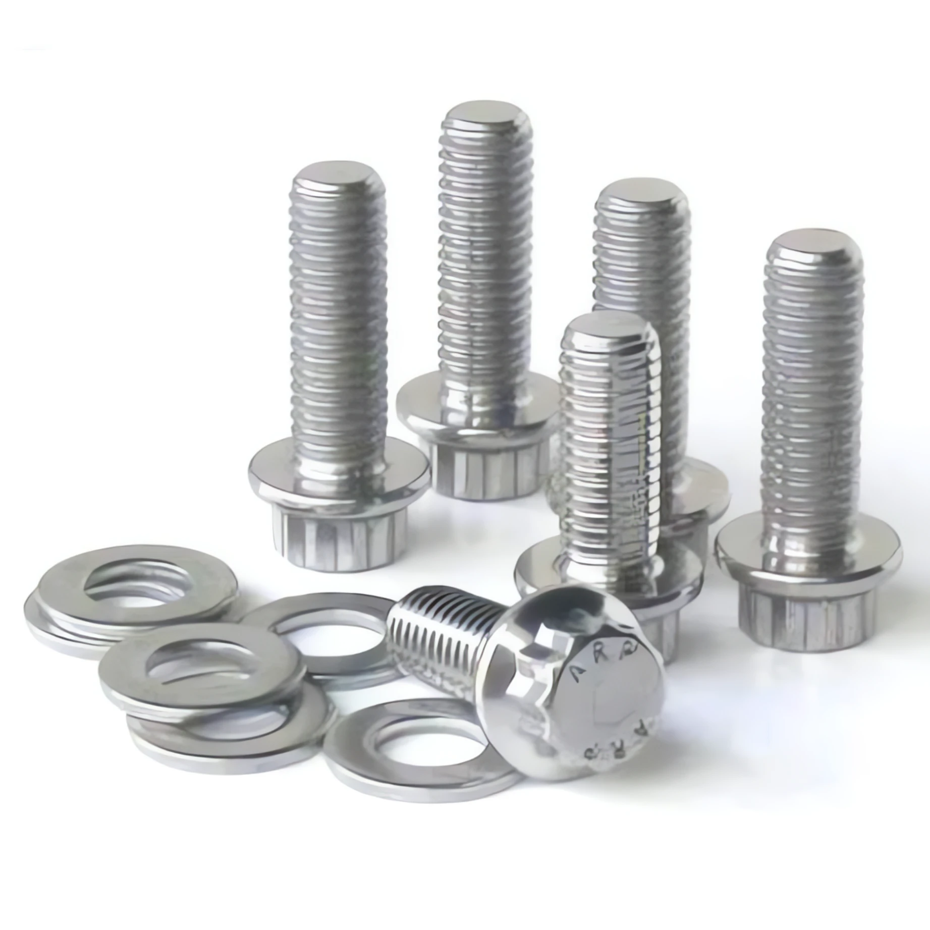 Stainless steel bolts, nuts, and washers